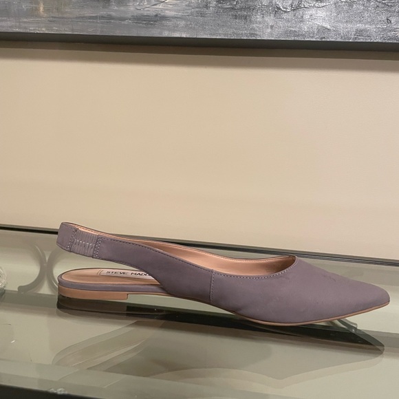 Grey suede sling back flats by Steve Madden Size 7.5m - Picture 8 of 9
